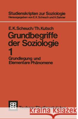 Grundbegriffe Der Soziologie: Grundlegung Und Elementare Phänomene Scheuch, Erwin K. 9783519100201 Springer