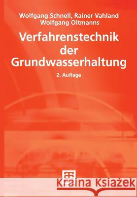 Verfahrenstechnik Der Grundwasserhaltung Berner, Fritz 9783519150237