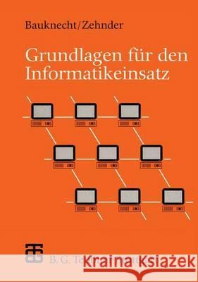 Grundlagen Für Den Informatikeinsatz Bauknecht, Kurt 9783519424505 Vieweg+teubner Verlag
