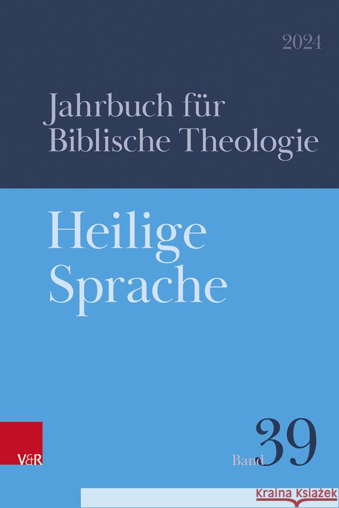 Heilige Sprache Gabrielle Oberhansli-Widmer Konrad Schmid 9783525558744