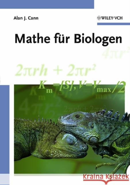 Mathe Für Biologen Cann, Alan J. 9783527311835