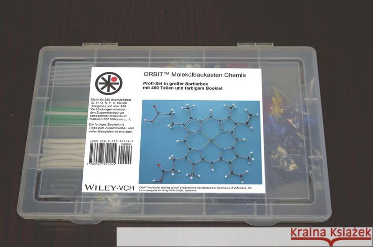 ORBIT Molekülbaukasten Chemie: Profi–Set in extra groβer Sortierbox  Wiley–VCH 9783527351145 