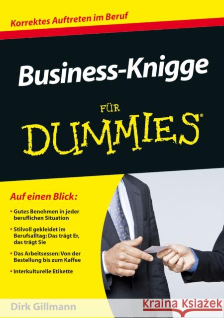 Business-Knigge fur Dummies Dirk Gillmann   9783527706518 Wiley-VCH Dummies