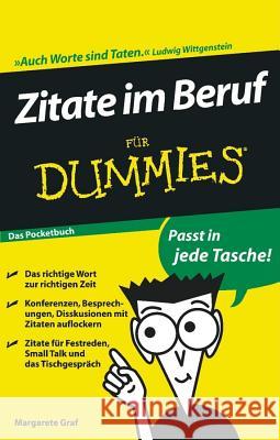 Zitate Im Beruf Fur Dummies Das Pocketbuch Margarete Graf 9783527707027