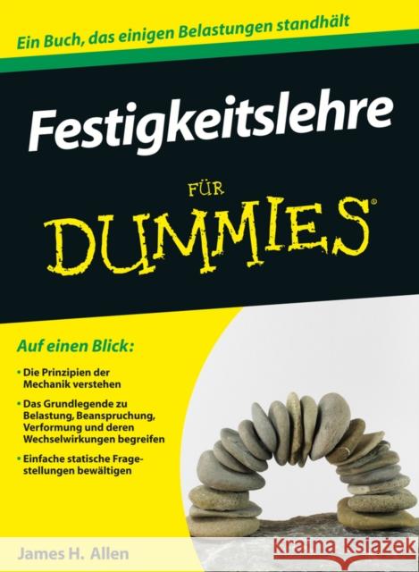 Festigkeitslehre fur Dummies Allen, James H. 9783527709182 Wiley-VCH Dummies