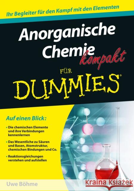 Anorganische Chemie kompakt fur Dummies Böhme, Uwe 9783527710690 John Wiley & Sons