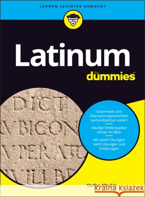 Latinum für Dummies Merkle, Stefan 9783527711185