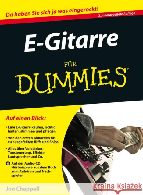 E-Gitarre fur Dummies Chappell, Jon 9783527711369 John Wiley & Sons