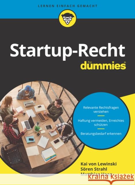 Startup–Recht für Dummies Kai von Lewinski, Soren Strahl, Matthias Haag 9783527716715 