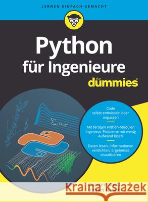 Python fur Ingenieure fur Dummies Robert Heedt 9783527717675 Wiley-VCH Verlag GmbH