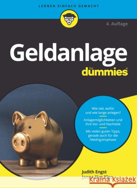 Geldanlage für Dummies Judith Engst, Janne Kipp 9783527717903 