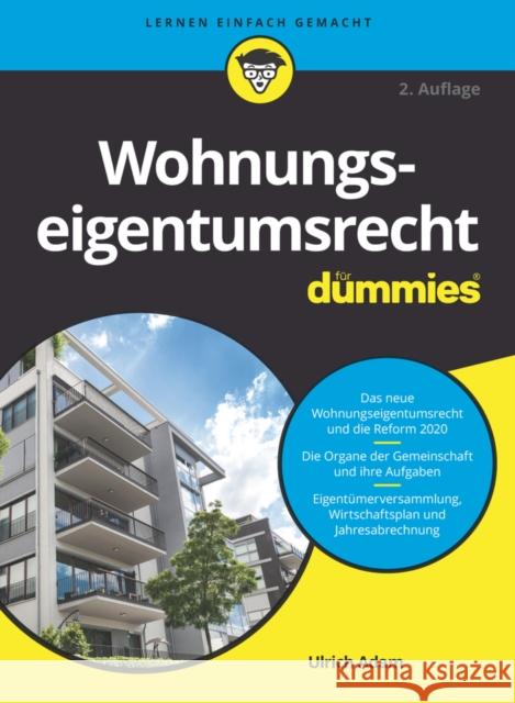 Wohnungseigentumsrecht Für Dummies Adam, Ulrich 9783527718726 Wiley