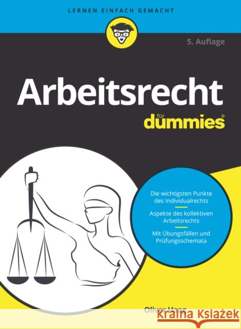 Arbeitsrecht fur Dummies 5e O Haag 9783527720071 Wiley-VCH Verlag GmbH
