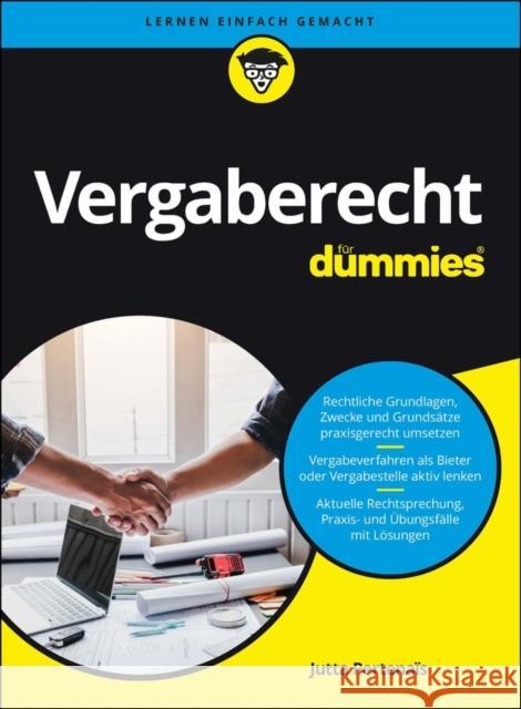 Vergaberecht fur Dummies J Pertenais 9783527720491 Wiley-VCH Verlag GmbH