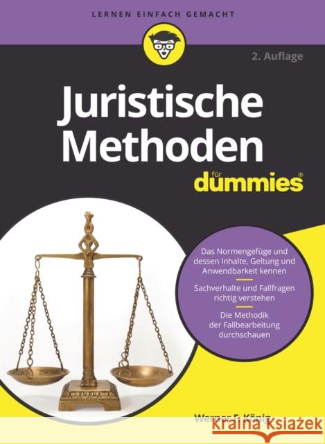 Juristische Methoden fur Dummies 2e W Koenig 9783527720729 Wiley-VCH Verlag GmbH