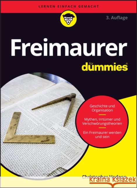 Freimaurer fur Dummies Christopher Hodapp 9783527722884 Wiley-VCH Verlag GmbH