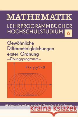 Gewöhnliche Differentialgleichungen Erster Ordnung: Übungsprogramm Berane, Edith 9783528035747 Vieweg+teubner Verlag