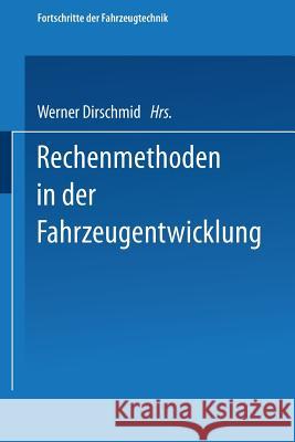 Rechenmethoden in Der Fahrzeugentwicklung Na Na Na Na 9783528064457 Springer