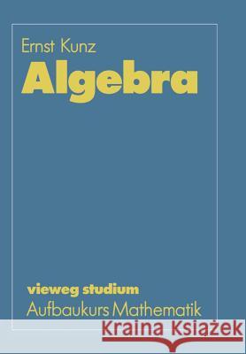 Algebra Ernst Kunz 9783528072438 Vieweg+teubner Verlag