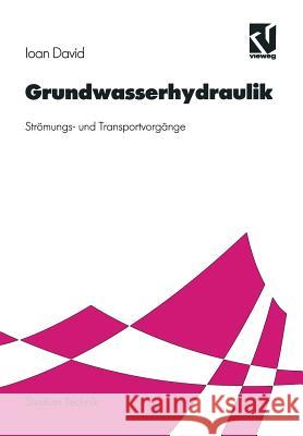 Grundwasserhydraulik: Strömungs- Und Transportvorgänge David, Ioan 9783528077136 Vieweg+teubner Verlag