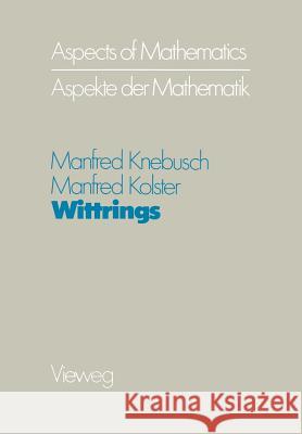 Wittrings Manfred Knebusch Manfred Kolster K. Diederich 9783528085124 Vieweg+teubner Verlag