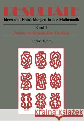Proben Mathematischen Denkens Konrad Jacobs 9783528089801 Vieweg+teubner Verlag