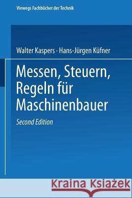 Messen Steuern Regeln Walter Kaspers 9783528140625 Vieweg+teubner Verlag