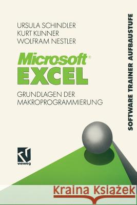 Microsoft(r) Excel Ursula Schindler Ursula Schindler 9783528146511 Springer
