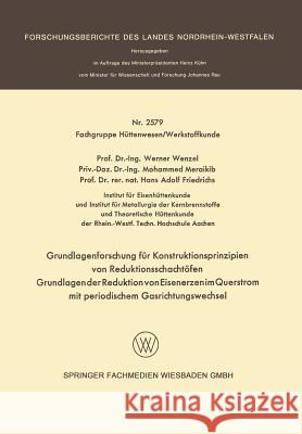 Grundlagenforschung Für Konstruktionsprinzipien Von Reduktionsschachtöfen: Grundlagen Der Reduktion Von Eisenerzen Im Querstrom Mit Periodischem Gasri Wenzel, Werner 9783531025797 Vs Verlag Fur Sozialwissenschaften