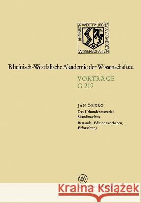 Geisteswissenschaften: Vorträge. G 219 Öberg, Jan 9783531072197 Vs Verlag Fur Sozialwissenschaften