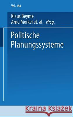 Politische Planungssysteme Frieder Naschold Frieder Naschold Werner Vath 9783531111469