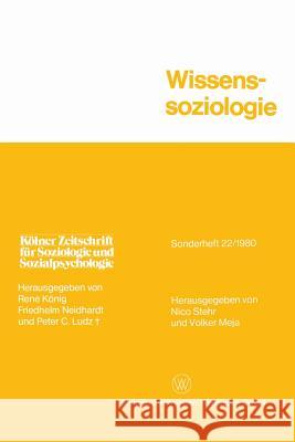 Wissenssoziologie Nico Stehr 9783531115405