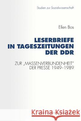 Leserbriefe in Tageszeitungen Der Ddr: Zur 