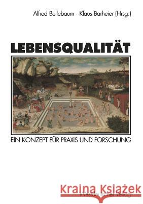 Lebensqualität: Ein Konzept Für Praxis Und Forschung Bellebaum, Alfred 9783531126586 Vs Verlag Fur Sozialwissenschaften