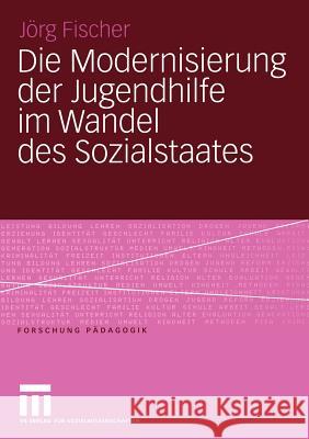 Die Modernisierung Der Jugendhilfe Im Wandel Des Sozialstaates Fischer, Jörg 9783531147611