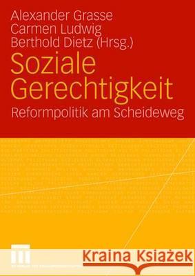 Soziale Gerechtigkeit: Reformpolitik Am Scheideweg Festschrift Für Dieter Eißel Zum 65. Geburtstag Grasse, Alexander 9783531150215 Vs Verlag Fur Sozialwissenschaften