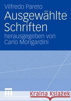 Ausgewählte Schriften Pareto, Vilfredo 9783531150536