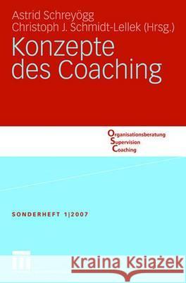 Konzepte Des Coaching Schreyögg, Astrid 9783531155807 VS Verlag