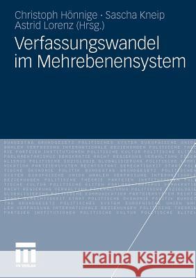 Verfassungswandel Im Mehrebenensystem  9783531156170 VS Verlag