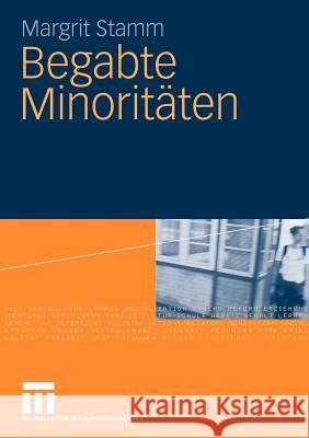 Begabte Minoritäten Stamm, Margrit 9783531161044 VS Verlag