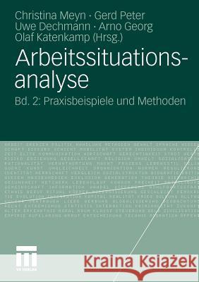 Arbeitssituationsanalyse: Bd. 2: Praxisbeispiele Und Methoden Meyn, Christina 9783531172538