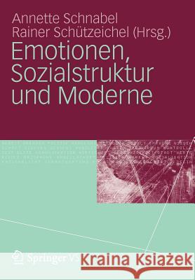 Emotionen, Sozialstruktur Und Moderne Annette Schnabel Rainer Sc 9783531174112