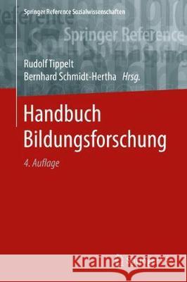 Handbuch Bildungsforschung Tippelt, Rudolf 9783531199801