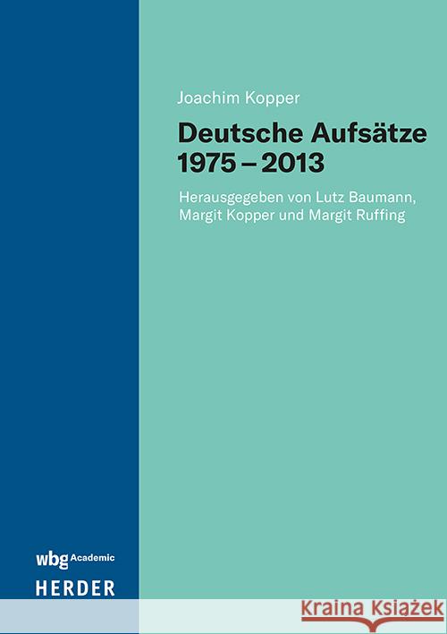 Deutsche Aufsätze 1975-2013 Kopper, Joachim 9783534643431