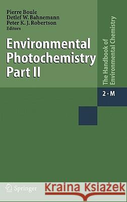 Environmental Photochemistry Part II Pierre Boule 9783540002697 Springer