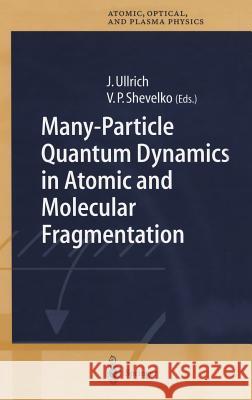 Many-Particle Quantum Dynamics in Atomic and Molecular Fragmentation J. Ullrich V. P. Shevelko V. P. Shevel'ko 9783540006671