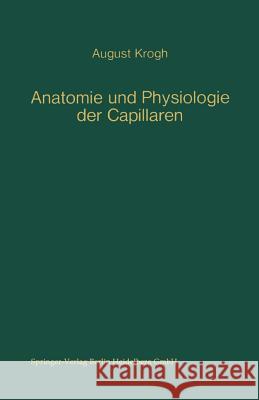 Anatomie Und Physiologie Der Capillaren Feldberg, Wilhelm 9783540051749 Springer