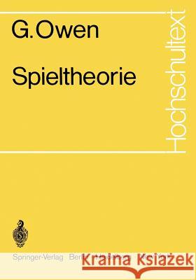 Spieltheorie G. Owen H. Skarabis 9783540054986 Springer