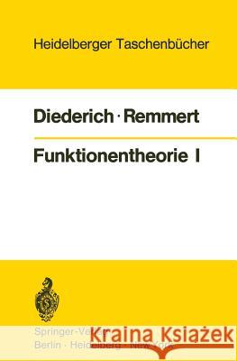 Funktionentheorie I Diederich, K. 9783540056829 Springer