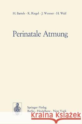 Perinatale Atmung: Physiologische Grundlagen Und Therapeutische Konsequenzen Bartels, H. 9783540059479 Not Avail